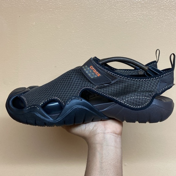 Crocs Swiftwater Mesh Waterproof Deck Sandals “Brown” Size 13 NEW - Picture 3 of 17